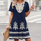 🌸Effortless Summer Chic - Women's Casual Bohemian Floral Print Dress🌞💃