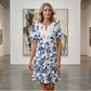🌸Effortless Summer Chic - Women's Casual Bohemian Floral Print Dress🌞💃