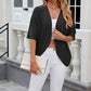 💫Open-Front Half-Sleeve Cardigan 🎨✨ Effortless Style, Every Day!