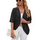 💫Open-Front Half-Sleeve Cardigan 🎨✨ Effortless Style, Every Day!