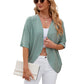 💫Open-Front Half-Sleeve Cardigan 🎨✨ Effortless Style, Every Day!