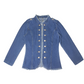 🔥 50% OFF Today Only 💙 Slim Fit Stand Collar Denim Blazer Jacket