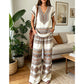 ⏳Limited-time 60% off⏰Women's Printed Top & Pants 2-Piece Set👚👖
