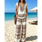 ⏳Limited-time 60% off⏰Women's Printed Top & Pants 2-Piece Set👚👖