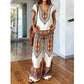 ⏳Limited-time 60% off⏰Women's Printed Top & Pants 2-Piece Set👚👖