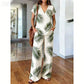 ⏳Limited-time 60% off⏰Women's Printed Top & Pants 2-Piece Set👚👖