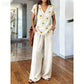⏳Limited-time 60% off⏰Women's Printed Top & Pants 2-Piece Set👚👖