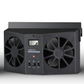 🚗Solar Powered Car Exhaust Fan– Dual Turbo Ventilation & Temperature Display☀️