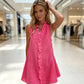 📢📢50% OFF !! ⏰Women's Ruffle Trim Button-Front Mini Dress – Summer Midi Dress✨