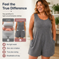 👗 LIMITED-TIME 57% OFF! 💥 Women's Plus Size Sleeveless Jumpsuit with Pockets – Flowy, Comfortable, Versatile ✨