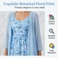 Women's Elegant Two-Piece Floral Dress Set