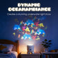 LED Starry Ocean Projector – 360° Rotating Night Light with Sky & Ocean Waves