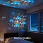 LED Starry Ocean Projector – 360° Rotating Night Light with Sky & Ocean Waves