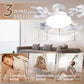 🌀50% OFF NOW! 💡Foldable Socket Ceiling Fan Light with Remote, Energy-Saving Cooling & Lighting for Bedroom & Home