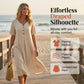 👗☀️Women’s Solid Color Ruffle Sleeve Midi Dress – Everyday Summer Comfort ✨