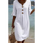 👗☀️Women’s Solid Color Ruffle Sleeve Midi Dress – Everyday Summer Comfort ✨
