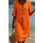 👗☀️Women’s Solid Color Ruffle Sleeve Midi Dress – Everyday Summer Comfort ✨