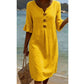 👗☀️Women’s Solid Color Ruffle Sleeve Midi Dress – Everyday Summer Comfort ✨