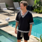 Men's Casual Top & Shorts 2-Piece Set