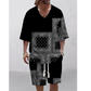 Men's Casual Top & Shorts 2-Piece Set