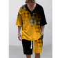 Men's Casual Top & Shorts 2-Piece Set
