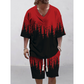 Men's Casual Top & Shorts 2-Piece Set