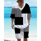 Men's Casual Top & Shorts 2-Piece Set