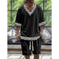 Men's Casual Top & Shorts 2-Piece Set