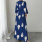 👗Women's Elegant V-Neck Print Maxi Dress– Elegant, Flattering & Effortlessly Chic ✨