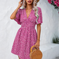 🌸☀️Women's Summer V-Neck Floral Dress – Flattering & Effortless Chic✨
