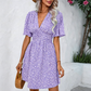 🌸☀️Women's Summer V-Neck Floral Dress – Flattering & Effortless Chic✨