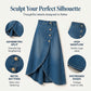 💙🔥Women's High-Waist Irregular Denim Skirt– Effortless Vintage Style