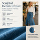💙🔥Women's High-Waist Irregular Denim Skirt– Effortless Vintage Style
