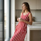 👗Women's Striped Sleeveless Maxi Dress– Effortless Summer Chic✨