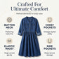 Women's Plus Size Button-Up Denim Maxi Dress