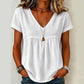 🌸New Arrivals – Best Sellers-Women's Elegant V-Neck T-Shirt