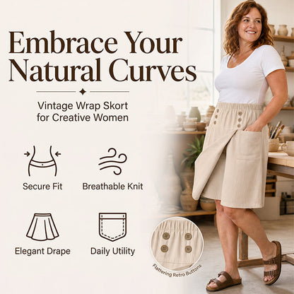🩳 52% OFF NOW! ⏳ Women's Knee-Length Asymmetrical Wrap Shorts – Flowy & lightweight – Unique Wrap Design, Perfect For Summer Or Resort Style – Comfortable And Chic 🌸✨