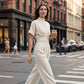 👗Women's Short Sleeve Mock Neck Wide-Leg Jumpsuit – Elegant All-in-One Outfit ✨