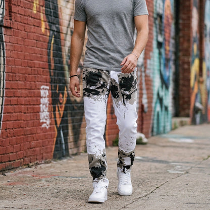 📢📢50% OFF !! ⏰Men's Trendy Camo Slim Jeans– Bold Style & Everyday Comfort