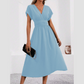 👗✨Women's V-neck Nipped-in Waist Dress-Neck Slim Fit Dress – Brunch to Night Out 🔥