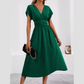 👗✨Women's V-neck Nipped-in Waist Dress-Neck Slim Fit Dress – Brunch to Night Out 🔥
