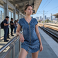👗Women's Casual Short Sleeve Zipper Dress – Pocket Detail Everyday Dress ✨
