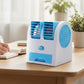 🌬️Portable Dual-Outlet Fan with Ice Drawer– Ultra Quiet Cooling 🔥🌬️