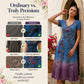 🌸✨Women's Vintage V-Neck Floral Maxi Dress – Flowy, Comfortable & Beautifully Feminine☀️