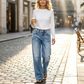 📢📢40% OFF !! ⏰Women’s Casual Loose Fit Straight Leg Jeans