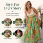 🌺 Women's Watercolor Floral Print Tulle Midi Skirt – Feminine, Flowy & Perfect For Any Occasion 💐