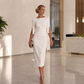 ✨Women's Slim-Fit Crew-Neck Dress– Elegant Quiet Luxury Style From Desk To Dinner 💎