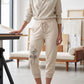 🌼🌿Women's High Waisted Drawstring Cropped Pants– Flattering Fit & Everyday Comfort ✨