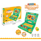 🔥 Interactive Simulation Toy Laptop – Pretend Play Computer with A-Z Keyboard & 1-10 Number Keys, 55+ Songs Lights Sounds, 5 Learning Modes (ABC/Numbers/Music/Games/Messages), Foldable with Handle