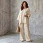 🍂 New Arrival ✨ Women’s Linen-Blend 2-Piece Set – Effortless Autumn Style & Everyday Comfort